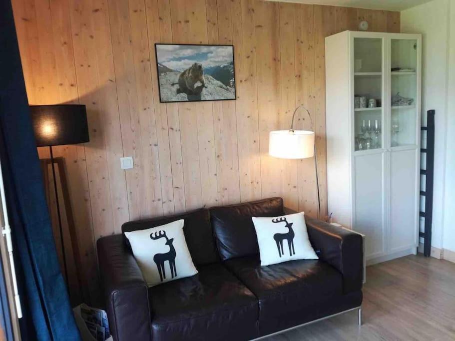Appartement La Marmotte: Vue Mont Blanc, Terrasse, Parking à Combloux Extérieur photo